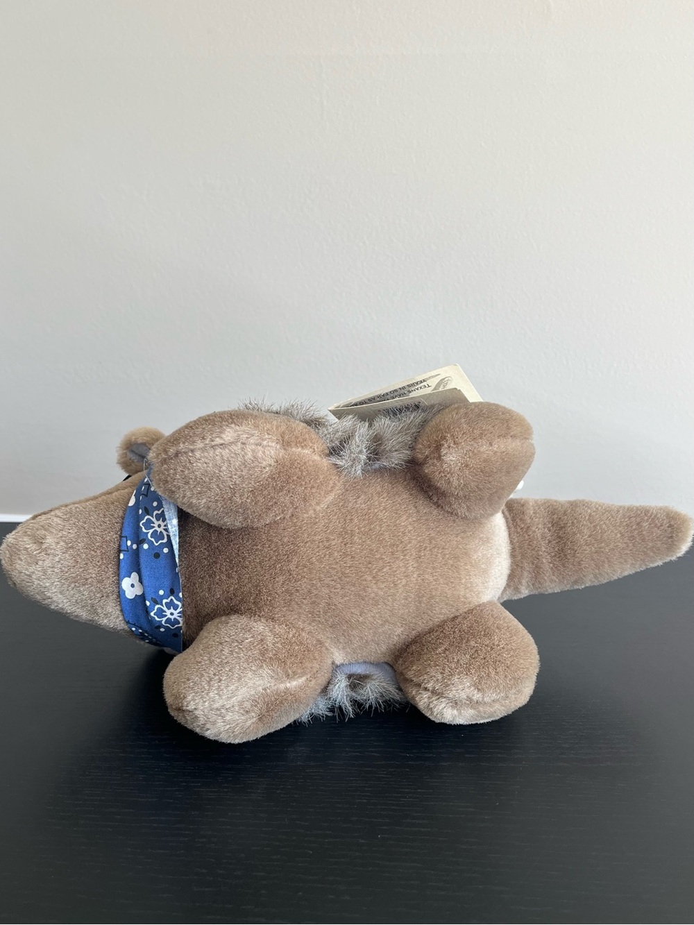 Yippie Yi Yay Texas Armadillo Stuffed Animal Plush Cowboy Hat Blue Bandana 12in - Picture 12 of 13
